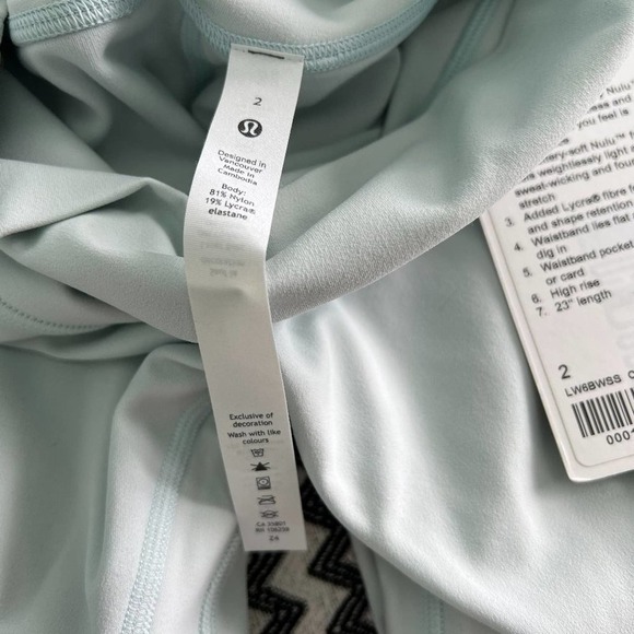 NWT lululemon Align HR Crop 23" - Ocean Air - Picture 6 of 9